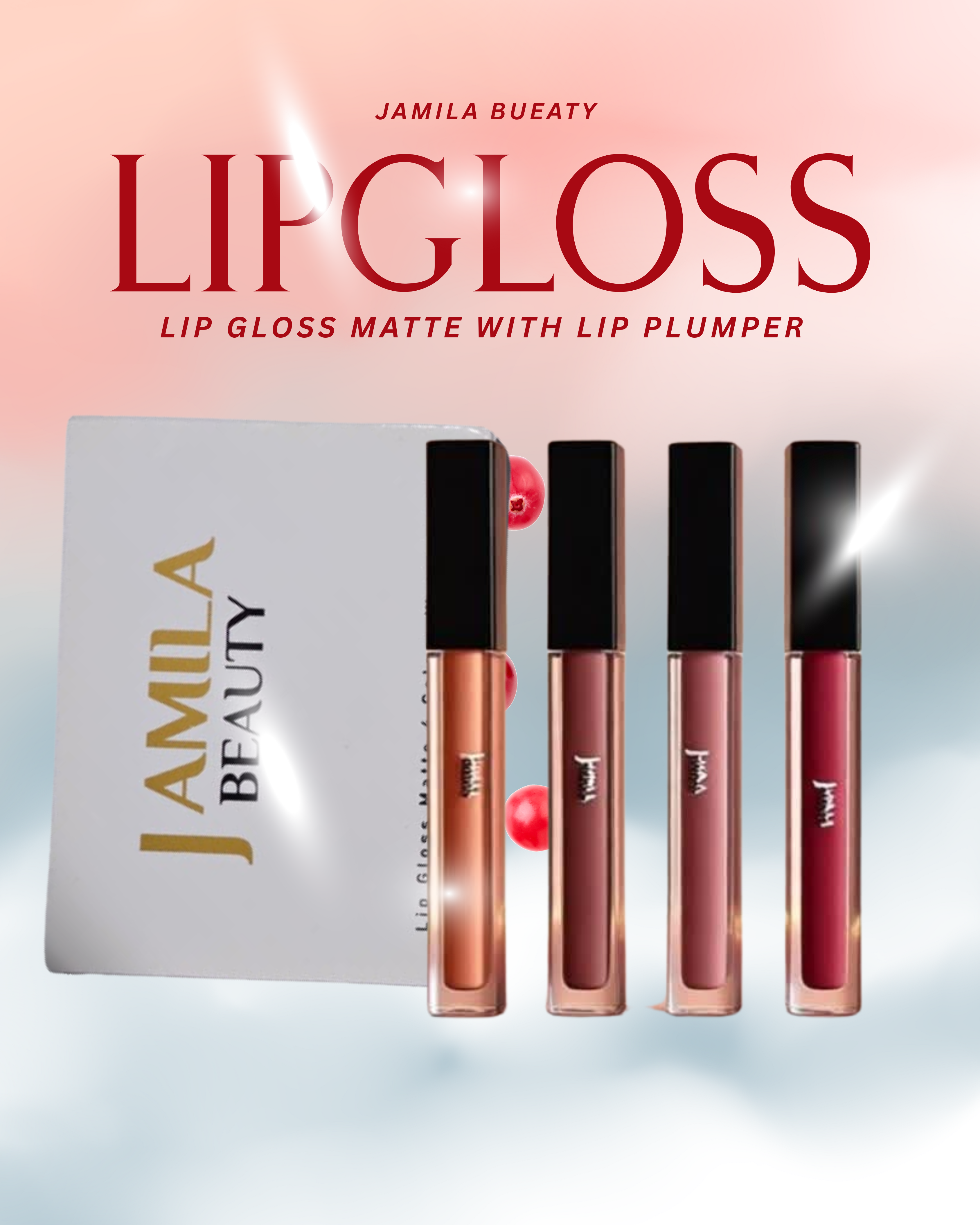 عرض 4 قطع روج و فيلر في بوكس وحد